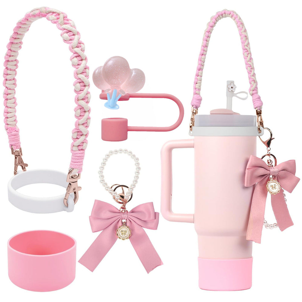 Wholesale  Small  Flower Straw Cap Bow Straw Tube Cap